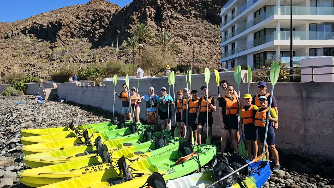 Grupo en kayak