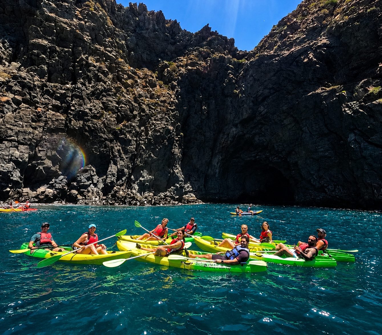 Kayak con snorkel en Tenerife Sur